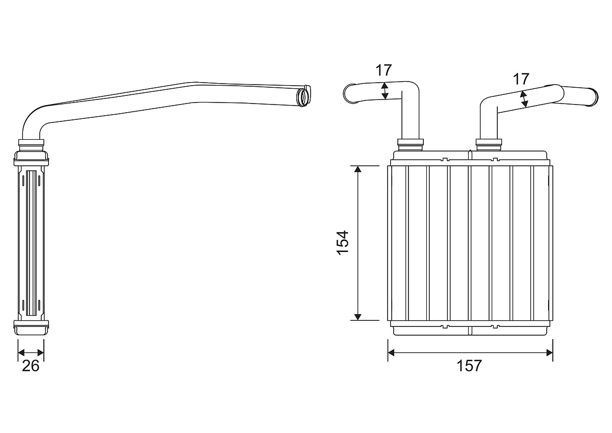 VALEO RADIATORI RISCALD.